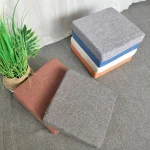 고밀도 스펀지 소파 쿠션, 단단한 목재, 레드우드 창 매트, 다다미 의자 리넨 천, 사각 쿠션, 두께 5-8cm - 이미지 4