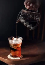 리플 위스키 잔 4개, 물잔, 주스잔, 물컵 4개 세트 - 이미지 3