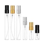 30/50pcs 100pcs 2ml/3ml/5ml/10ml 유리 리필 형 향수 병 빈 스프레이 병 분무기 향수 병 금속 스프레이 병 - 이미지 3