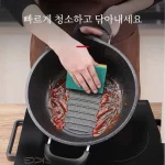 붙지 않는 수프 냄비 유도 밥솥 국내 주방 조리기구 철 소재 가스 및 전자기 스토브 용 다층 바닥 - 이미지 4