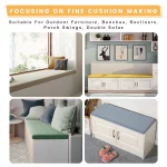 3cm 맞춤 쿠션 베이 윈도우 쿠션 50D 고밀도 스펀지 의자 시트 소파 베개 (소파, 정원 벤치 시트, 스윙 등받이 시트용) - 이미지 3