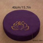 40X6CM 요가 명상 리넨 쿠션 하드 로터스 질감 명상 쿠션 등받이 베개 다다미 매트 이동식 빨 수 있음 - 이미지 6