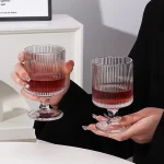 프리미엄 유리 컵 세트 와인 잔 하이볼 컵 가정용 Drinkware 커피 컵 Sober Drunk 용 경량 유리 - 이미지 2