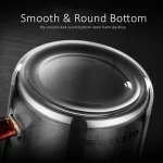 LFGB 인증 초경질 고붕규산 유리컵 -20 ℃ ~150 ℃ 사무실을 위한 저항적인 맥주 머그잔 투명 우유 커피 컵 - 이미지 2