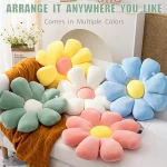 해바라기 베개, 데이지 시트 쿠션, 꽃 매트, 사무실 매트, 플러시 장난감 매트, 크리스마스 선물, 할로윈, 추수 감사절 선물 - 이미지 5