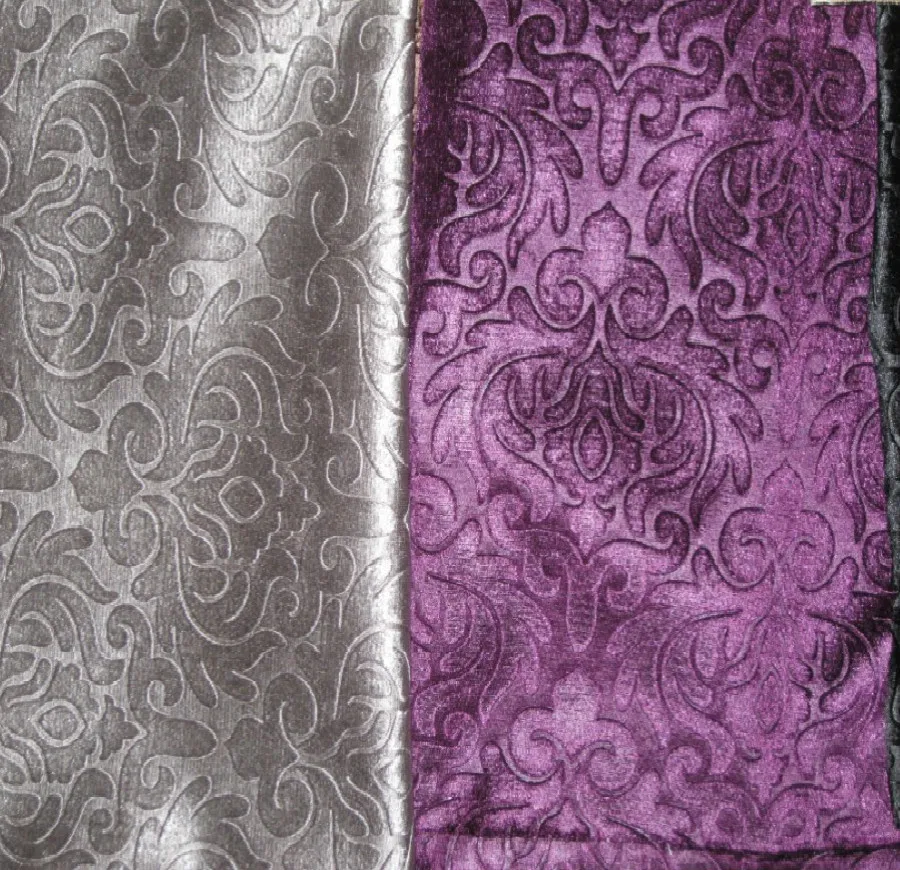 소파 커버 베개 커버에 대한 미터로 황금 벨벳 원단 바느질 일반 양각 벨벳 천 통기성 부드러운 보라색 노란색