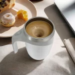 304 스테인레스 스틸 자동 믹싱 컵 휴대용 전기 블렌더 충전식 교반 마그네틱 머그잔 커피 우유 워터 믹서