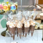 투명 캔디 팝콘 포장 가방, 플라스틱 셀로판 쿠키 선물 가방, 결혼식 생일 파티 선물, 크리스마스 용품, 50 개 - 이미지 4