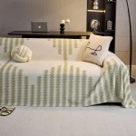 여름 얼음 실크 소파 담요 거실 소파에 대 한 유니버설 통기성 소파 커버 담요 수건 가구 수호자 - 이미지 4