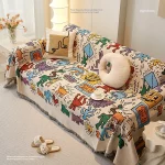 소파 쿠션 천 양면 소파 커버, 두꺼운 미끄럼 방지 소파 커버, 풀 커버 무릎 담요 커버, 소파 담요 - 이미지 4