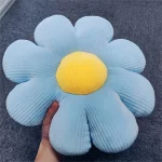 해바라기 베개, 데이지 시트 쿠션, 꽃 매트, 사무실 매트, 플러시 장난감 매트, 크리스마스 선물, 할로윈, 추수 감사절 선물 - 이미지 3