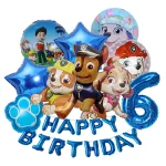PAW 순찰 풍선 생일 배너 장식 알루미늄 필름 디지털 풍선 세트 개 체이스 마샬 스카이 키즈 파티 용품 장난감 - 이미지 6