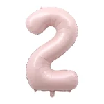 16/32/40 인치 라이트 핑크 번호 풍선 0 1 2 3 4 5 6 7 8 9 번호 풍선 베이비 샤워 생일 파티 웨딩 장식 용품 - 이미지 6