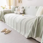 심플 소파 커버 천 타월 2025 신상 아이스 실크 여름 시원한 소파 커버 매트 여름 소파 쿠션 - 이미지 3