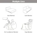 거실 용 여름 얼음 실크 소파 타월 미끄럼 방지 소파 담요 시원한 느낌 전체 커버 침대보 피크닉 목도리 식탁보 장식 - 이미지 2