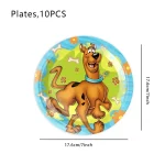 Scobys-do 생일 파티 장식 어린이는 생일 축하 배너 종이 식기 라텍스 풍선 식탁보 베이비 샤워 장식을 선호합니다 - 이미지 3