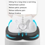 사무실 의자 꼬리뼈 통증 완화 통기성 메쉬 시트 쿠션 베개 패드 JAF017 용 메모리 폼 미끄럼 방지 시트 쿠션 - 이미지 3