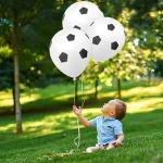 20/100PCS 라텍스 축구 풍선 스포츠 회의 게임 테마 파티 용품 풍선 축구 풍선 아이 생일 장식 - 이미지 3