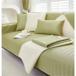 여름 미끄럼 방지 아이스 돗자리 냉감 풀커버 소파 매트 여름 커버 쿨매트 가죽 소파 커버 활성 날염 공예 환경보호 소파타월 정교하다 - 이미지 5