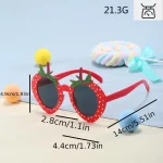1/24PCS 과일 안경 파인애플 선글라스 루아 파티 선글라스 하와이 파티 용품에 대한 재미 있은 선글라스 드레스 소품 - 이미지 5