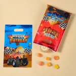 몬스터 트럭 사탕 가방 선물 포장 비스킷 가방 생일 파티 장식 어린이 웨딩 생일 파티 용품 호의 베이비 샤워 - 이미지 6