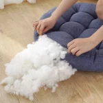 두꺼운 터프티드 시트 쿠션, 천연 리넨 라운드 바닥 베개, 홈 데코 푸프, 명상 요가용, 성인 및 어린이 패드 - 이미지 5