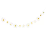 2pcs 흰색 데이지 꽃 종이 배너 매달려 갈 랜드 그루비 Boho 소녀 생일 파티 장식 플래그 웨딩 용품을 당겨 - 이미지 3