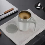 304 스테인레스 스틸 자동 믹싱 컵 휴대용 전기 블렌더 충전식 교반 마그네틱 머그잔 커피 우유 워터 믹서 - 이미지 4