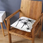 미니멀리스트 흑백 수묵화 디지털 프린팅 짧은 플러시 베개 커버 (자동차, 소파, 사무실 쿠션 커버, 홈 용품) - 이미지 4