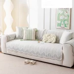 얼음 실크 냉각 소파 쿠션 여름 자수 쿨러 쿠션  소파 커버 통기성 방지 스크래치 거실 소파 - 이미지 4