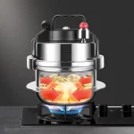 0.8-2L 야외 캠핑 소형 압력 밥솥 304 스테인레스 스틸 휴대용 밥솥 주방 요리 도구 압력 밥솥 - 이미지 3