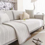 얼음 실크 냉각 소파 쿠션 여름 자수 쿨러 쿠션 미끄럼 방지 소파 커버 통기성 방지 스크래치 거실 소파 뒤로