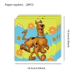 Scobys-do 생일 파티 장식 어린이는 생일 축하 배너 종이 식기 라텍스 풍선 식탁보 베이비 샤워 장식을 선호합니다 - 이미지 4