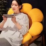 해바라기 앉아 쿠션 장식 쿠션 베개 소파 부드러운 방 장식 사무실 뒤 쿠션 선물 방석 - 이미지 5