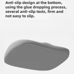 미끄럼 방지 베이스가 있는 자동차/사무실 의자 지원을 위한 메모리 폼 시트 쿠션 오랫동안 앉아 있는 것을 위한 인체공학적 엉덩이 컴포트 스퀘어 시트 패드 - 이미지 5