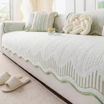 얼음 실크 냉각 소파 쿠션 여름 자수 쿨러 쿠션  소파 커버 통기성 방지 스크래치 거실 소파 - 이미지 6