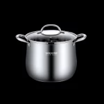 24cm 직경 304 스테인레스 스틸 소스 냄비 LFGB 인증 스튜 냄비 울트라 두꺼운 냄비 통합 성형 주방 끓는 냄비