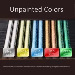 고급 순수 티타늄 젓가락, 코르스 감염 방지, 5 색 단열 LFGB 인증서, 중국 가족 식기, 10 개 - 이미지 3