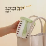 휴대용 샐러드 컵 식품 등급 포크 포함 과일 컵 밀폐 보관 용기 냉장고 야외 학생 직장인 외출용