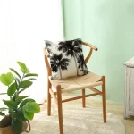 미니멀리스트 흑백 수묵화 디지털 프린팅 짧은 플러시 베개 커버 (자동차, 소파, 사무실 쿠션 커버, 홈 용품) - 이미지 3