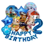 PAW 순찰 풍선 생일 배너 장식 알루미늄 필름 디지털 풍선 세트 개 체이스 마샬 스카이 키즈 파티 용품 장난감 - 이미지 2