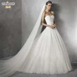 TOPQUEEN V30 실제 사진, 긴 3M 성당 신부 베일, 흰색 아이보리 웨딩 얇은 명주 그물, 헤어 빗 포함, 여성 결혼 연회