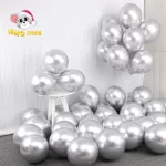 골드 스팽글 투명 풍선 크롬 금속 라텍스 헬륨 풍선, 생일 파티 장식, 웨딩 베이비 샤워 장식, 12 인치 - 이미지 3