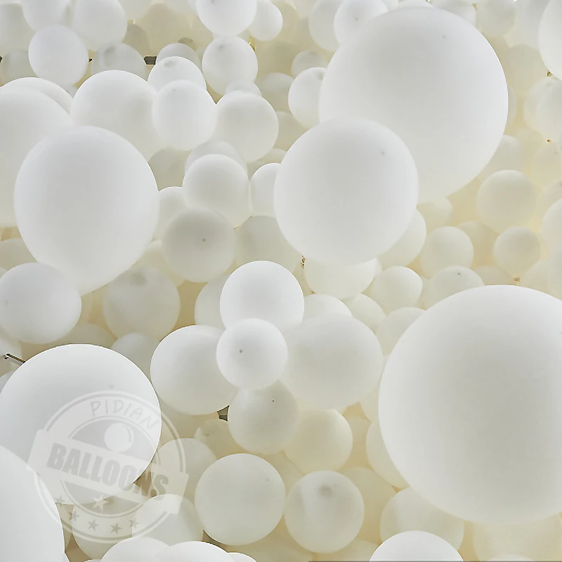 둥근 흰색 풍선 웨딩 아치 화환 장식, 생일 파티, 소년 소녀 풍선 장난감 용품, 5-36 인치 헬륨 풍선, 2-100 개
