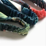 여자 여자 여름 보헤미안 헤어 밴드 인쇄 머리띠 레트로 크로스 터번 붕대 Bandanas HairBands 헤어 액세서리 Headwrap - 이미지 6