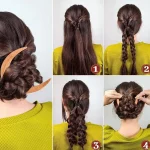 나무 달 수제 비녀 머리핀, 머리 포크 클립 빗, 초승달 모양, 개성 있는 두꺼운 헤어 클립, 스타일링 도구 - 이미지 3