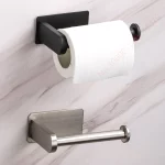 변기 종이 랙 욕실 종이 타월 거치대 접착제 흡수성 종이 디펜서, WC 주방 하드웨어 보관 액세서리, 1 ~ 2 개 - 이미지 6