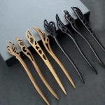 47 스타일 레트로 백단 헤어 클립 머리핀 중국어 고대 조각 된 나무 젓가락 헤어 스틱 코스프레 파티 모자를 쓰고 있죠 액세서리 - 이미지 2