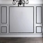 아크릴 아름다운 가장자리 장식 스트립 벽 스티커 홈 장식 거실 침실 TV 배경 벽 거울 벽 스티커 - 이미지 3