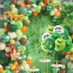 12 개/대 12 인치 디노 생일 풍선 공룡 정글 야생 동물 파티 포효 라텍스 풍선 어린이 생일 파티 공기 풍선 - 이미지 3